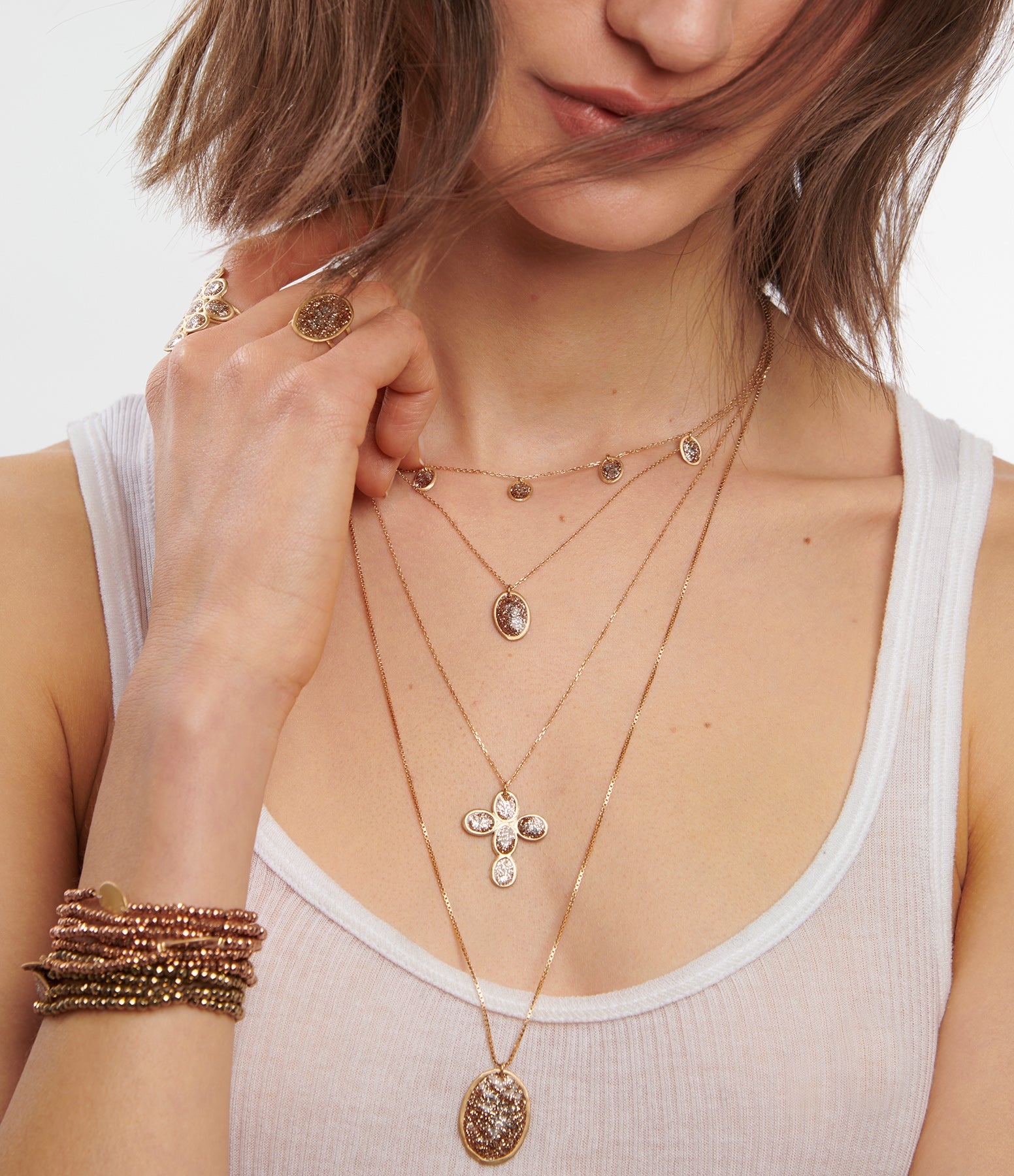 Collier Croix Éclat