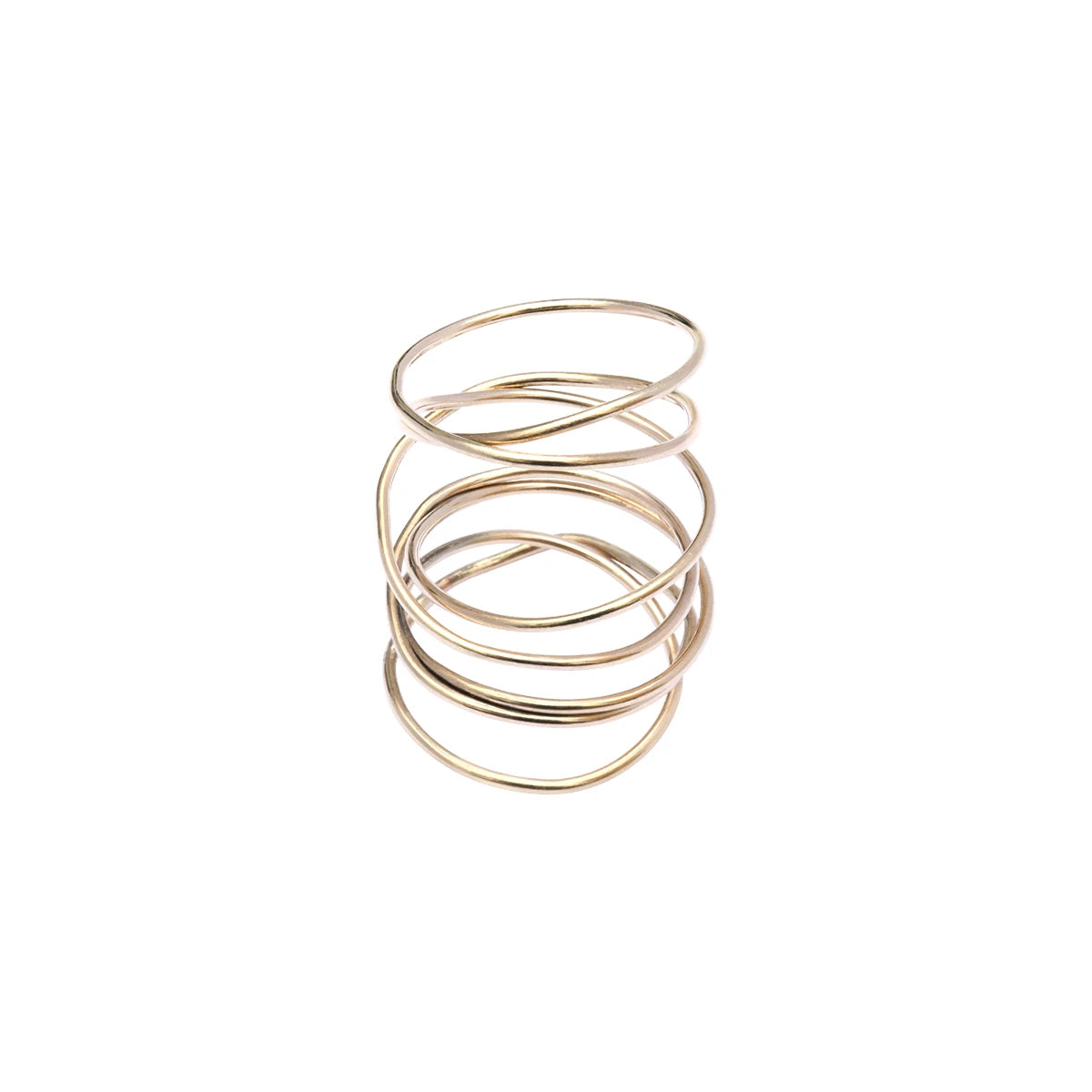 Bague Orée spirale en or 375 ajustable – bijou fait main Marseille