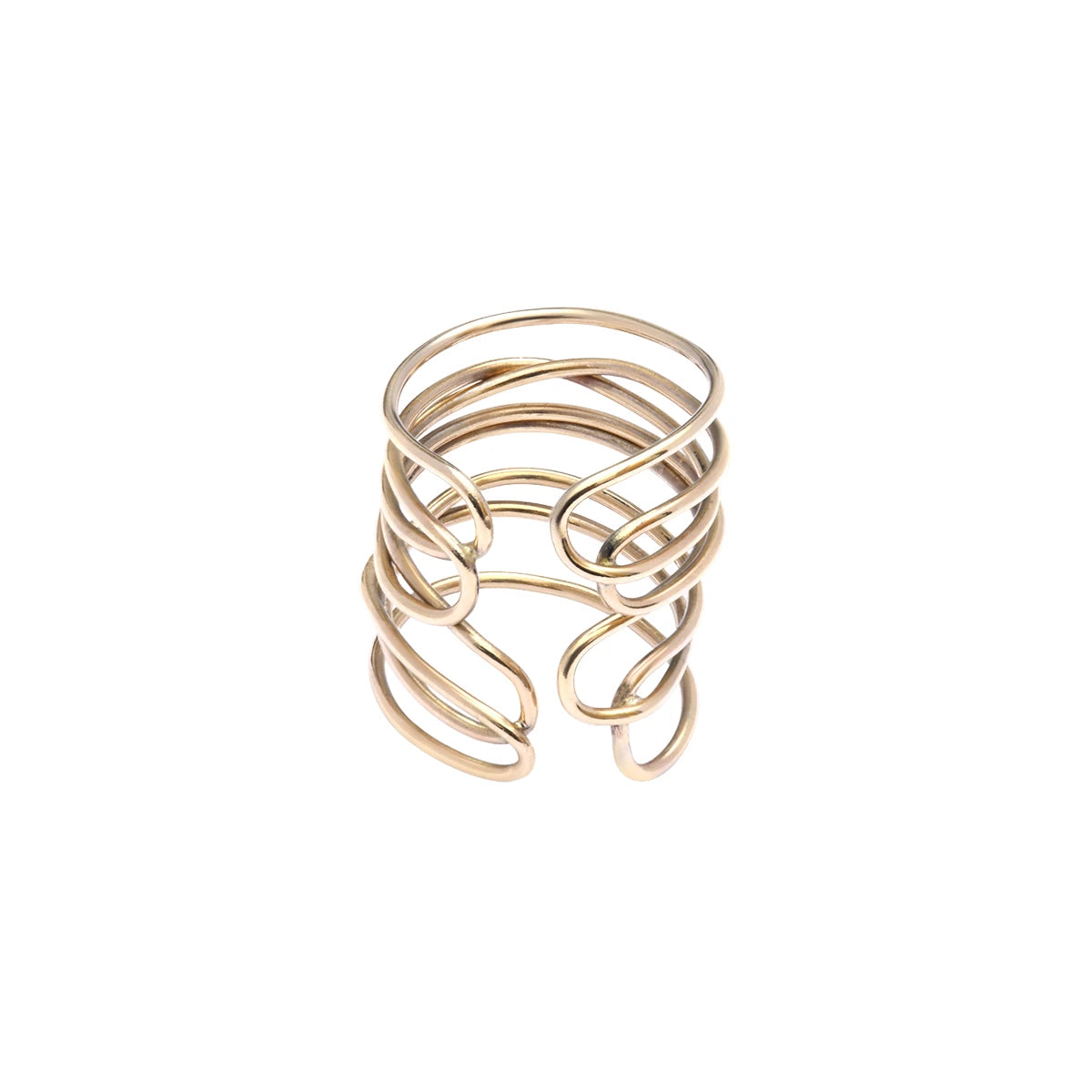 Bague Orphée spirale en or 375 – packshot bijou LSonge