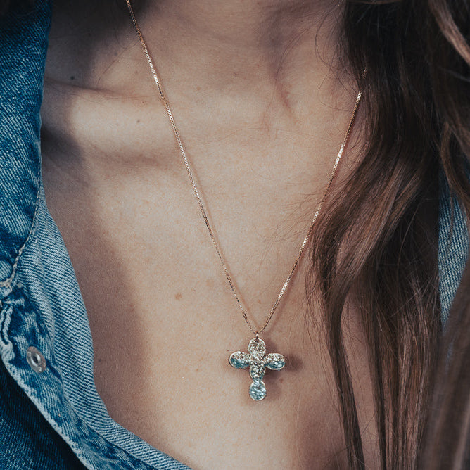 Collier Croix Éclat