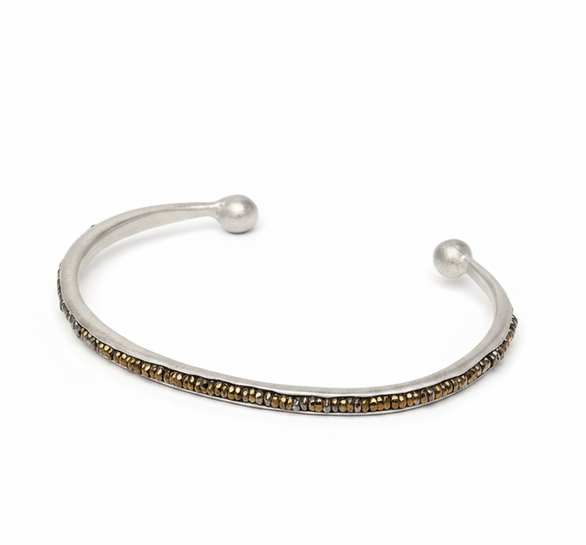 Jonc Talisman Silver stone