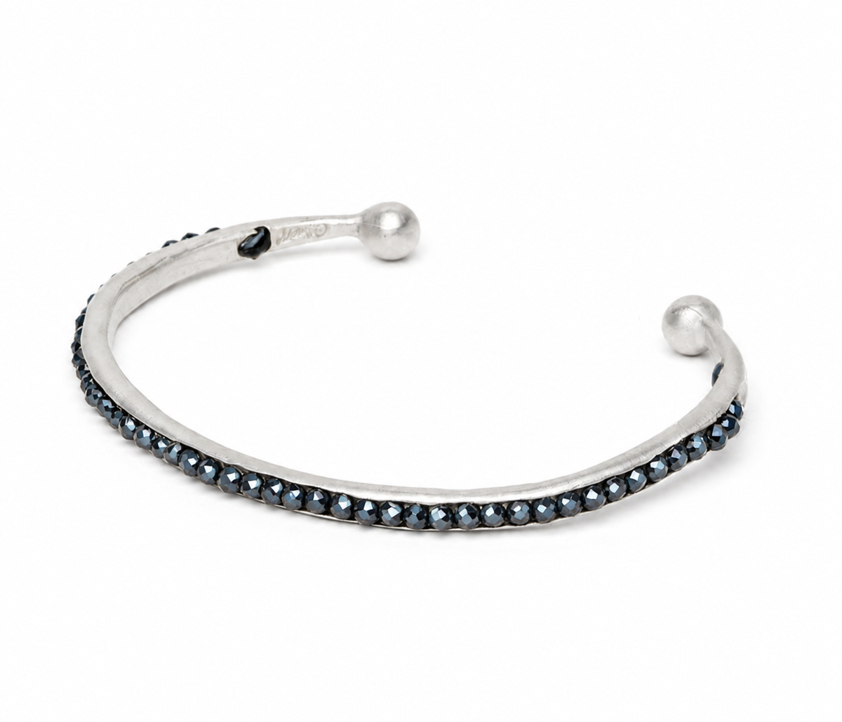 Jonc Talisman Silver stone
