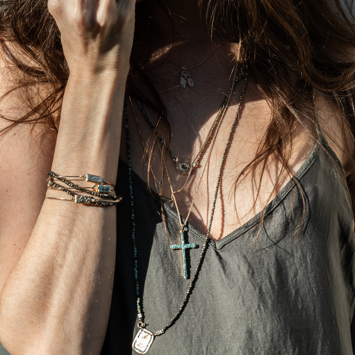 Collier Long Croix XL