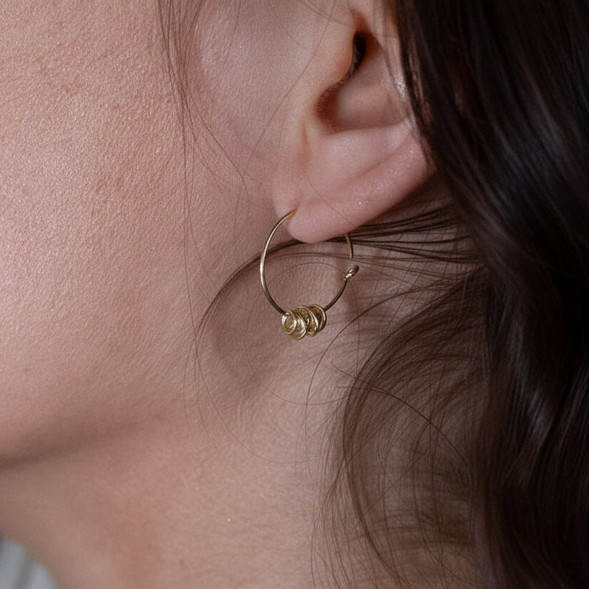 Boucles d’Oreilles Spirale Or