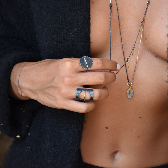 Bague circle dark