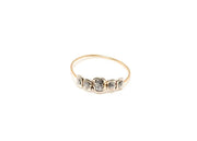 Bague cinq pépites en or et émail diamanté, design fin et élégant – Lsonge