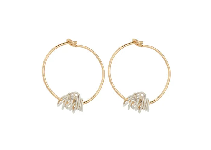 Boucles d’oreilles créoles LSonge en or 9 carats et argent 925 – bijou chic et rock fabriqué à Marseille