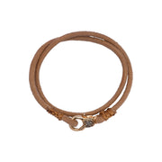 Bracelet Nevada coloris cumin en suédine avec macramé artisanal
