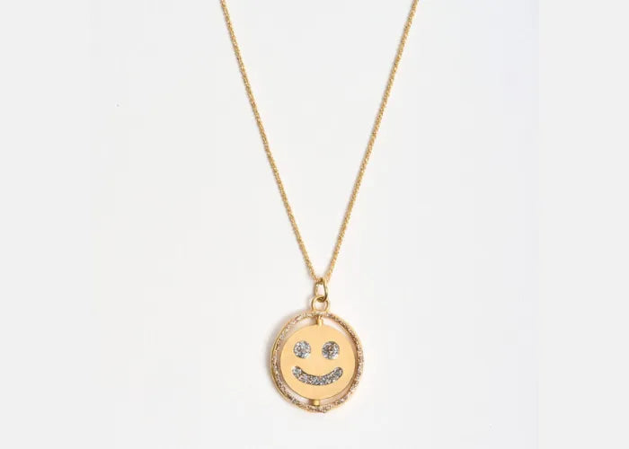 Pendentif du collier Long Smile côté sourire