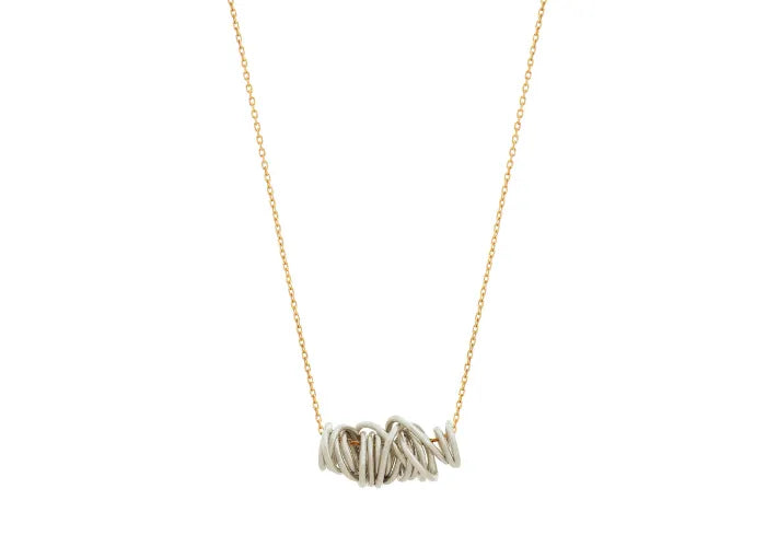 Collier Spirale LSonge en or 9 carats avec pendentif fil doré – bijou fait main