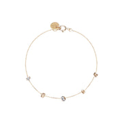 Bracelet gourmettte Pépite Mini en or 375, bijou fin et minimaliste