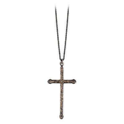 collier femme avec pendentif croix