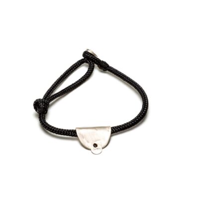 Bracelet sur cordage et pendentif argent