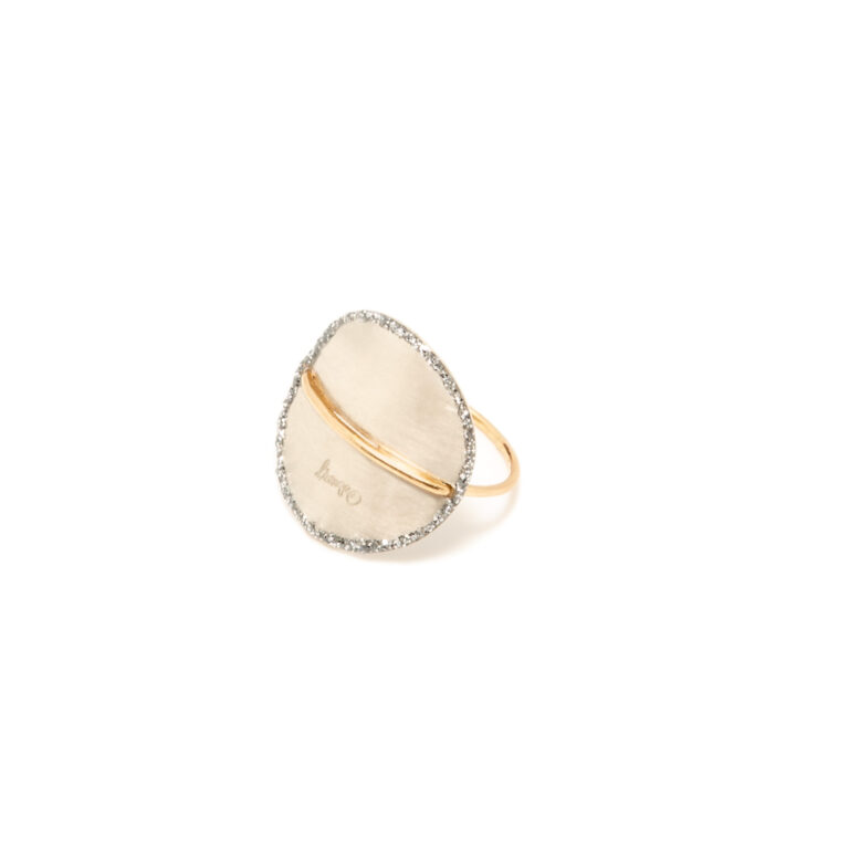 bague cercle blanc