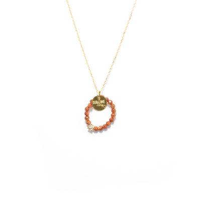 Necklace cercle sand stone