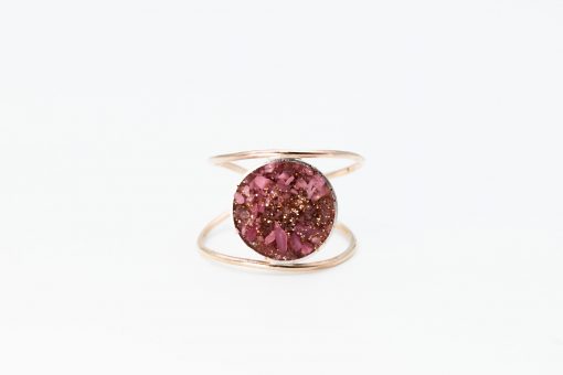 bague en or et perdre rose