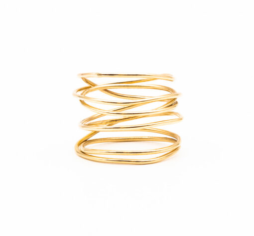 Bague spirale or strong