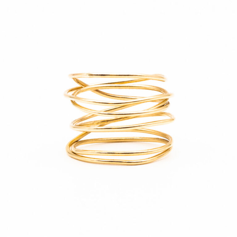 Bague spirale or strong