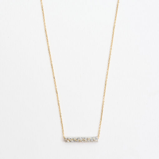 Collier tube en Or 9 carats.